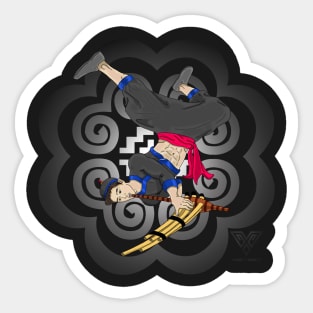 Hmong Qeej Player Tee Sticker